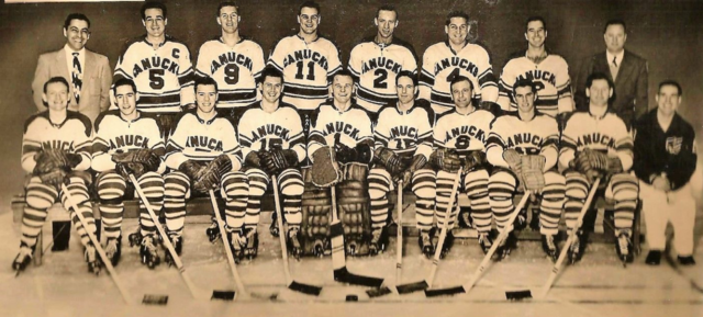Vancouver Canucks Team Photo 1954 Western Hockey League