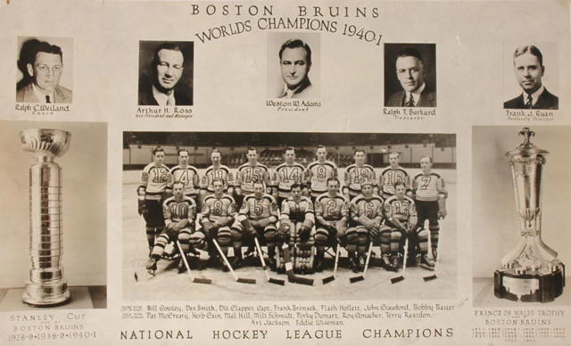 Boston Bruins 1941 Stanley Cup Champions