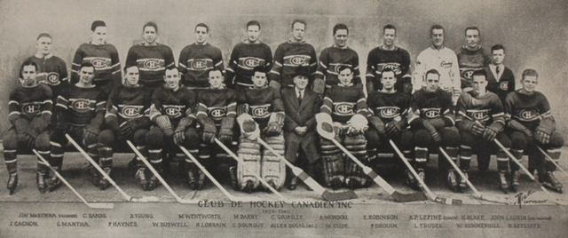 Montreal Canadiens Team Photo 1939-40