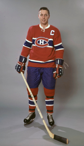 Jean Beliveau Montreal Canadiens Captain 1967