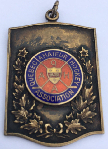 Quebec Amateur Hockey Association Award Medal 1945 Quebec Hockey Association