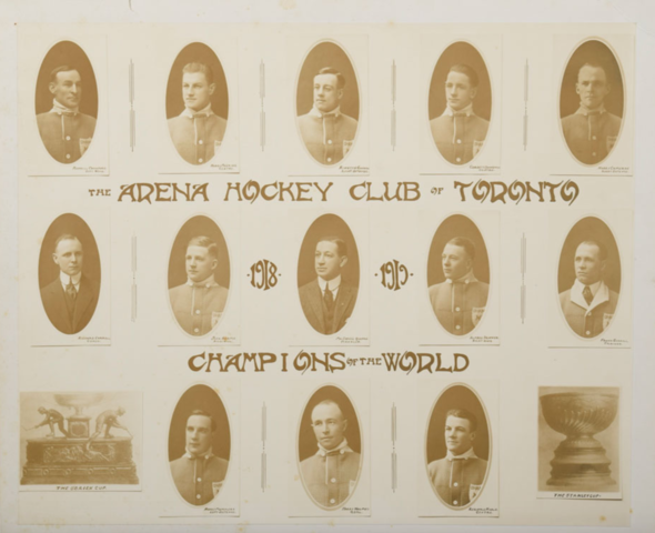 Toronto Arenas Team Photo 1918 Stanley Cup Champions