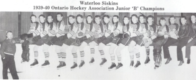Waterloo Siskins 1940 Ontario Hockey Association Junior B Champions