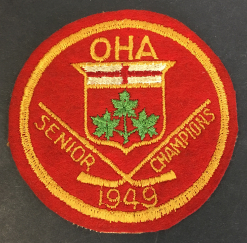 Toronto Marlboros Patch for 1949 Ontario Hockey Association / OHA Champions