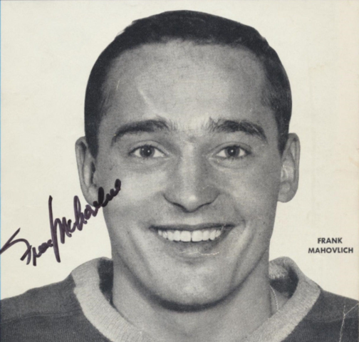 Frank Mahovlich 1959 Toronto Maple Leafs