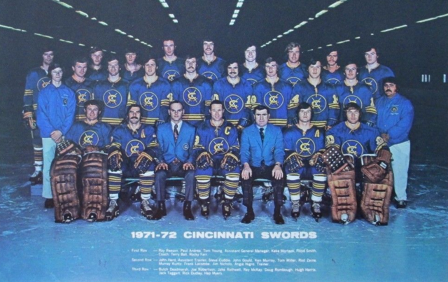 Cincinnati Swords Team Photo 1971 American Hockey League