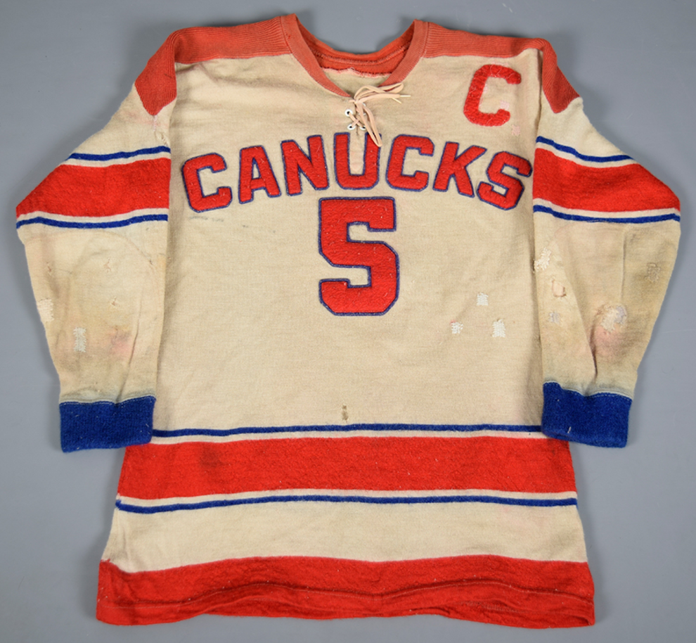 Vintage Vancouver Canucks GameWorn Jersey late 1950s HockeyGods