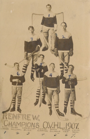 Renfrew Hockey Team 1907 O.V.H.L. Ottawa Valley Hockey League Champions