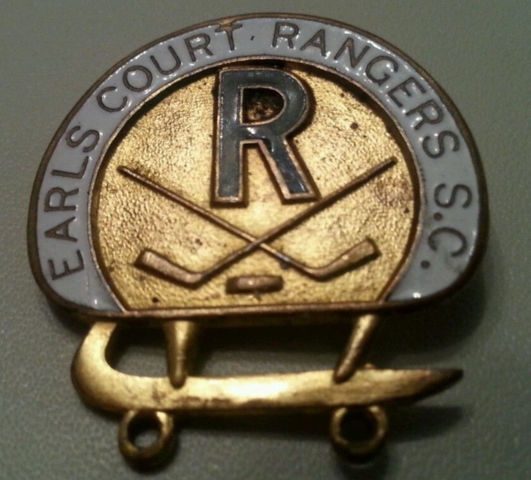 Earls Court Rangers Pin Back Badge 1948