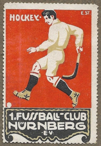 German Field Hockey Poster Stamp 1915 - Nürnberg EV 