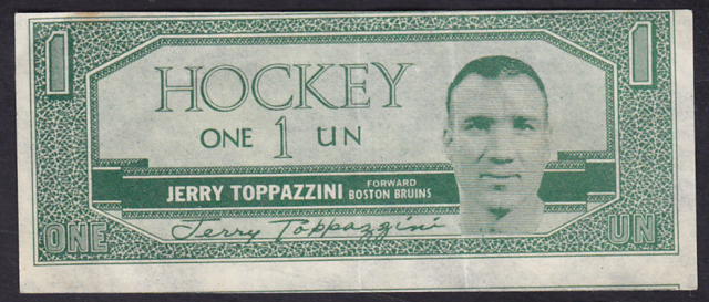 1962-63 Topps Hockey Bucks #22 Jerry Toppazzini