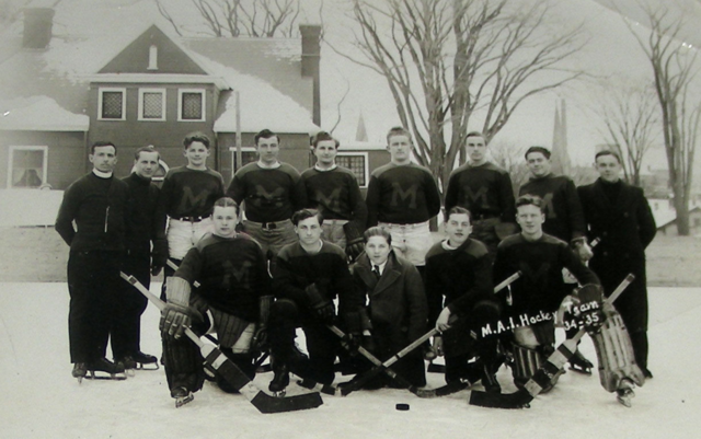 Mount Assumption Institute Hockey Team 1934 M.A.I. Hockey History