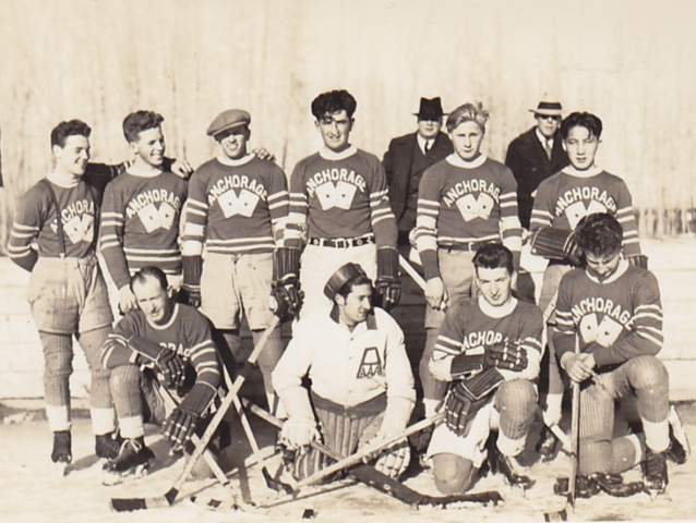 Anchorage Aces Hockey Team 1920s - early 1930s