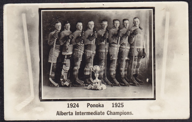 Ponoka Hockey Club 1925 Alberta Intermediate Amateur Hockey Champions