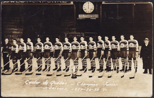 Castors de Québec - Quebec Beavers 1939 Quebec City Junior League Champions