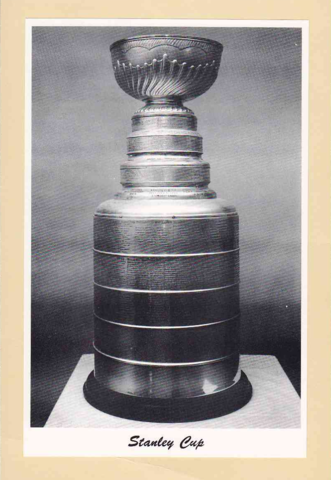 Stanley Cup Trophy - 4 White Borders Bee Hive Group 2 Photo 1945-64