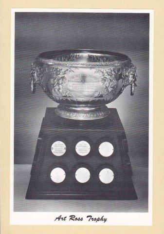 Art Ross Trophy - 4 White Borders  Bee Hive Group 2 Photo 1945-64