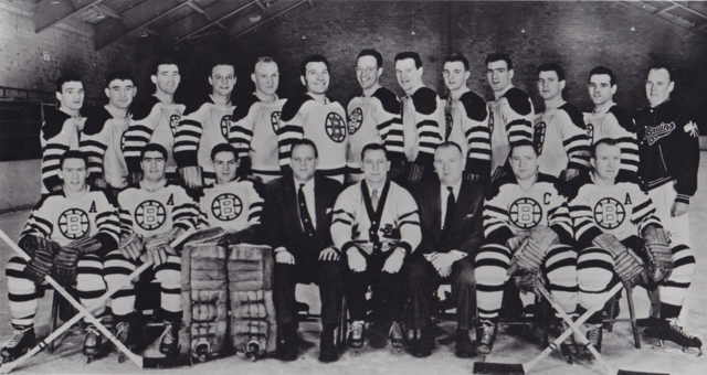 Boston Bruins Team Photo 1955