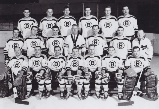 Boston Bruins Team Photo 1963