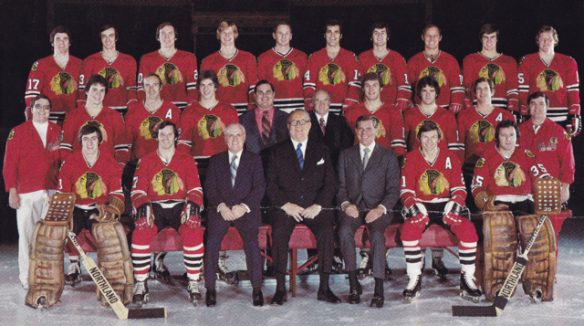Chicago Black Hawks Team Photo 1975