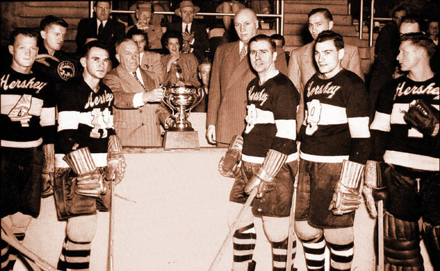 Hershey Bears John B. Sollenberger with 1947 Calder Cup Championship