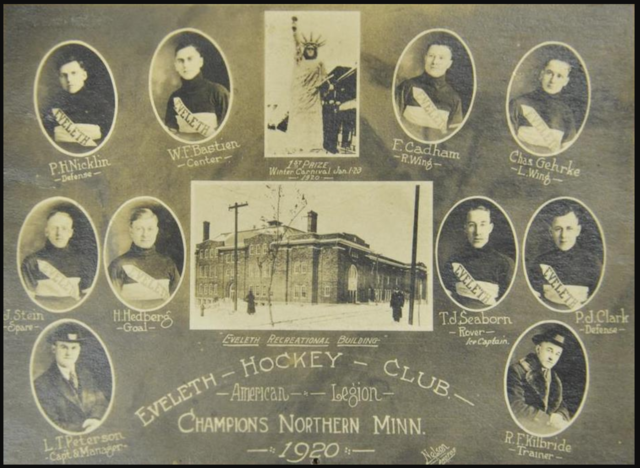 Eveleth Hockey Club 1920 Champions of Northern Minnesota