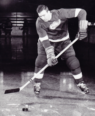 Jerry Toppazzini 1955 Detroit Red Wings