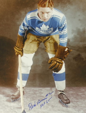Red Horner 1931 Toronto Maple Leafs - Colourized 
