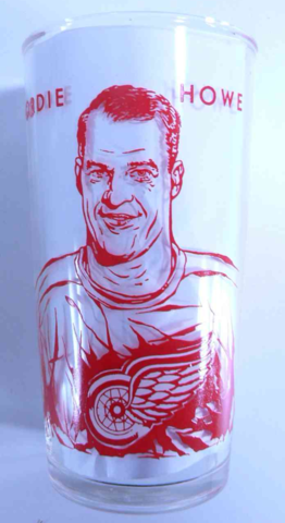 Gordie Howe 1960 York Peanut Butter Hockey Glass