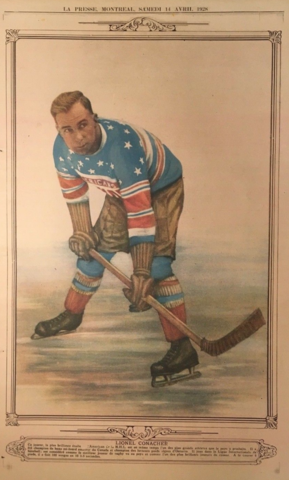 Lionel Conacher 1928 La Presse Hockey Photo