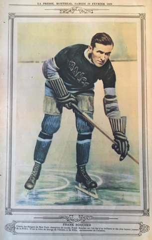 Frank Boucher 1929 La Presse Hockey Photo