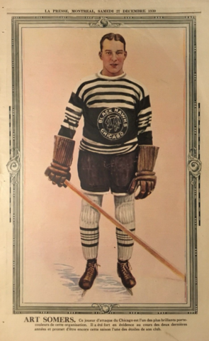 Art Somers 1930 La Presse Hockey Photo