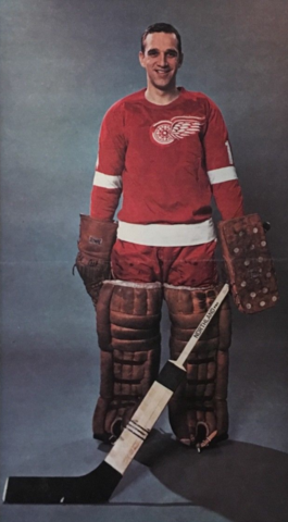 Roger Crozier 1966 Detroit Red Wings
