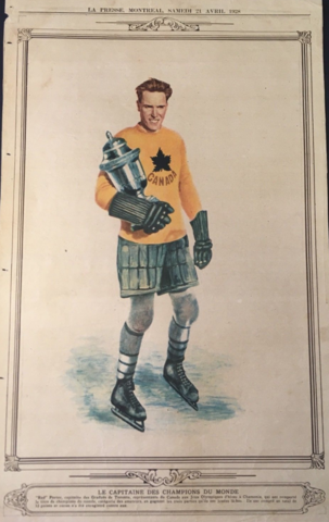 Red Porter 1928 Team Canada Captain / Toronto Varcity Grads / Varcity Blues