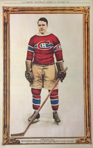 Joseph Albert Leduc 1928 La Presse Hockey Photo