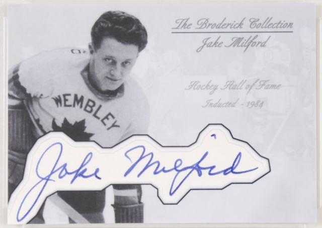 Jake Milford Hockey Card - The Broderick Collection