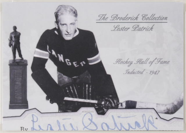 Lester Patrick Hockey Card - The Broderick Collection