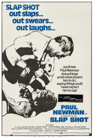 Paul Newman in Slap Shot Movie Poster 1977