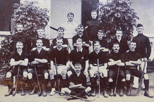 1st Battalion of the Manchester Regiment Hockey Team 1905 India