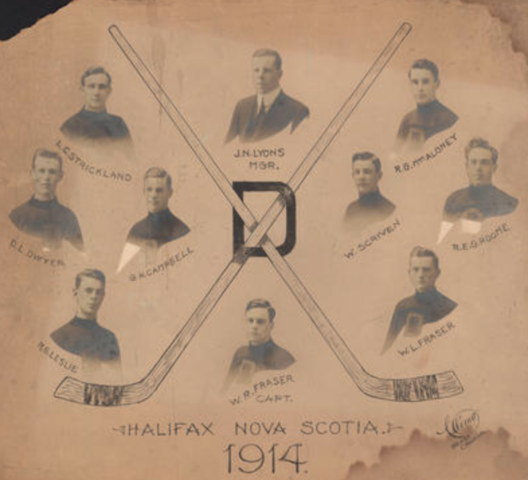 Dalhousie University Hockey Team 1914 Halifax, Nova Scotia