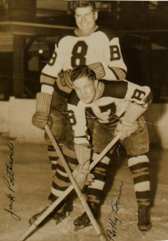 Jack Portland and Bobby Bauer 1938 Boston Bruins