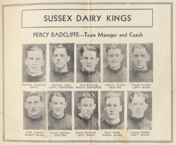 Sussex Dairy Kings 1932 Southern Hockey League, New Brunswick