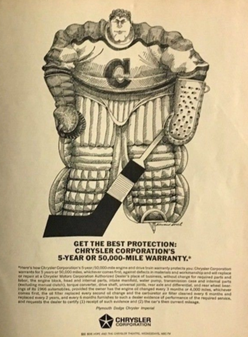 Chrysler Hockey Ad 1966