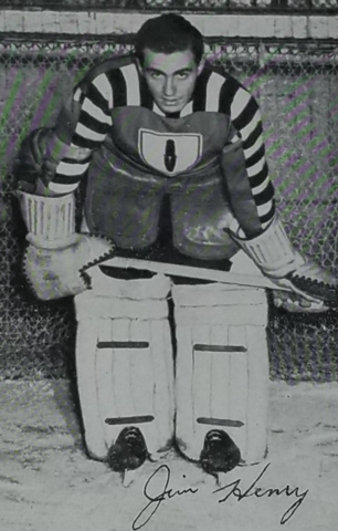 Sugar Jim Henry 1943 Ottawa Commandos Goalie