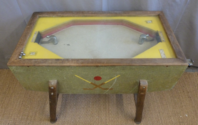 Antique Table Hockey Game by Crompton 1930s Parlour Table Hockey Game