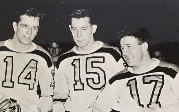 Boston Bruins Kraut Line 1942 Woody Dumart, Milt Schmidt & Bobby Bauer