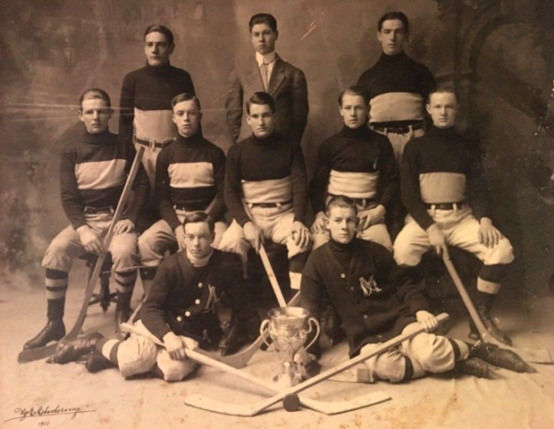 Melrose High School Hockey Team 1911 New England Champions