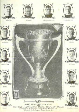 Saint Paul AC 1916 MacNaughton Cup Champions