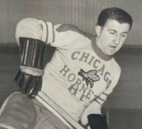 Chicago Hornets Hockey Jersey worn by George Vokac 1938.