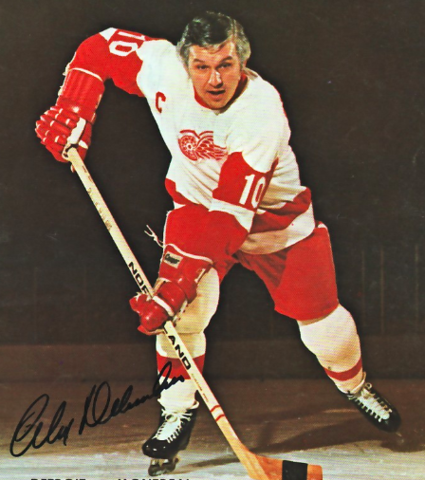 Alex Delvecchio 1972 Detroit Red Wings